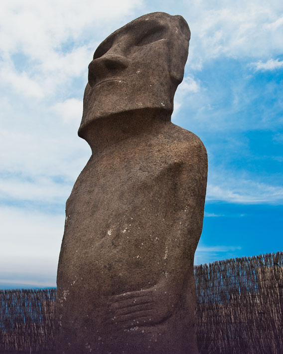 Réplica de un moai en Pirámides de Güímar.